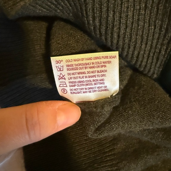 Wool Dark Gray Cardigan - Picture 6 of 10